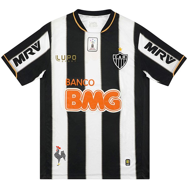 Tailandia Camiseta Atlético Mineiro Replica Primera Ropa Retro 2013 Negro Blanco